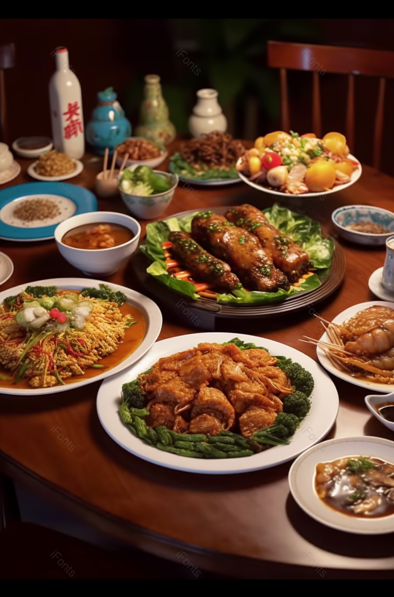 年夜饭团圆饭满汉全席中国文化中国食品春节新年餐饮美食图像摄影,高清,摄影图,摄影图片,图片大全,摄影图免费下载